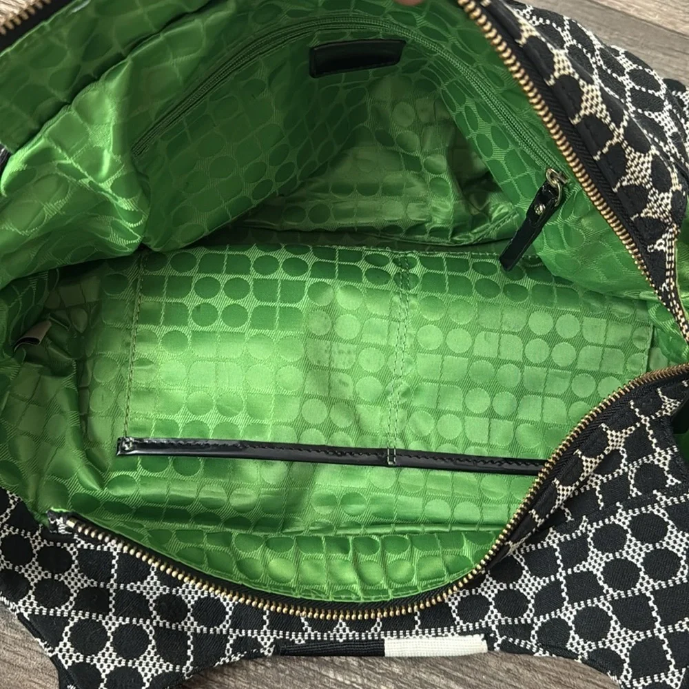 kate spade Black and White Patterned Tote